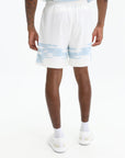 Capone Shorts Bottom Print Blue