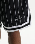 Karl Kani Shorts Pinstripe Mesh Black