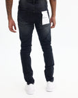 Purple Jeans Drop Fit Mid Rise Black