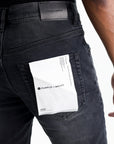 Purple Jeans Drop Fit Mid Rise Black