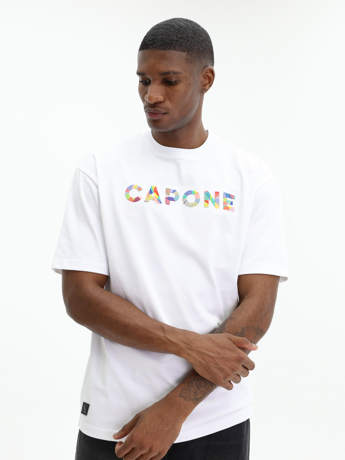 Capone T-Shirt Logo White-Multi - AL Capone Premium