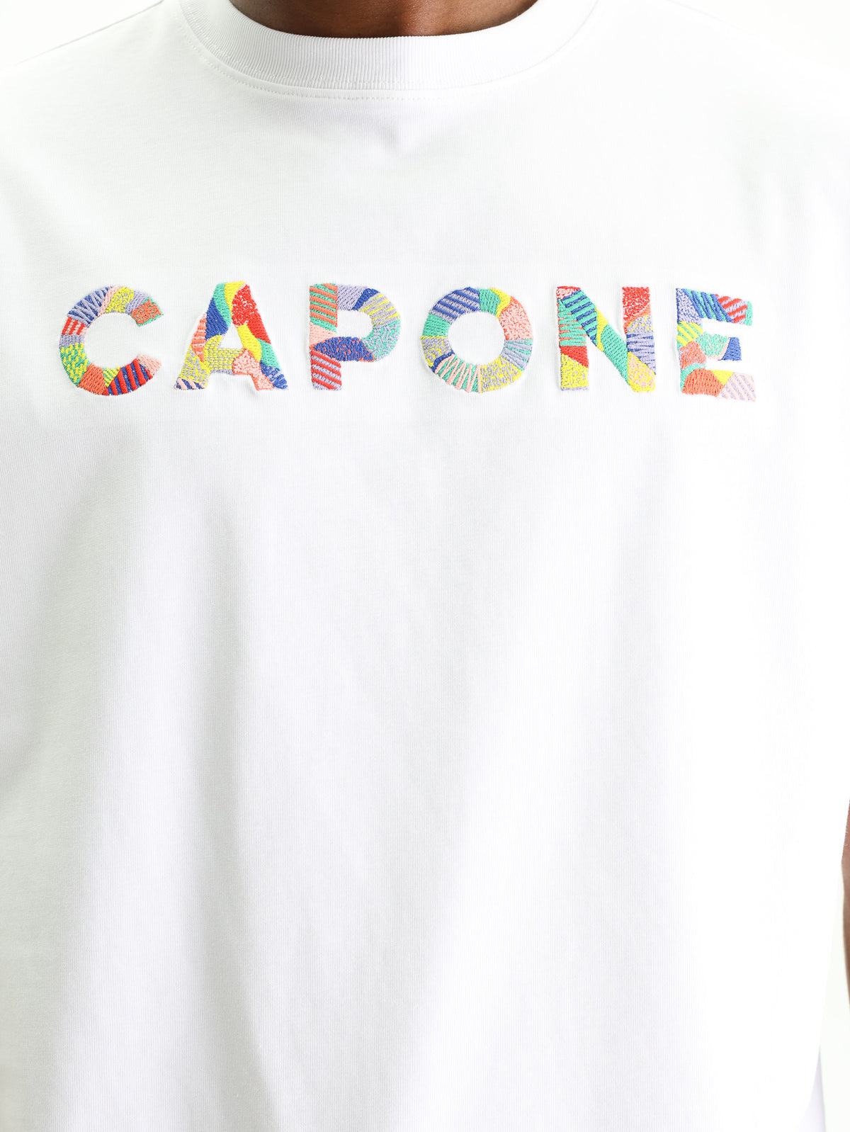 Capone Ink Label Capone T-Shirt Logo White-Multi - AL Capone Premium