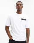 Capone T-Shirt Corner Logo White-Black