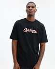 Capone T-Shirt Logo Black-Pink