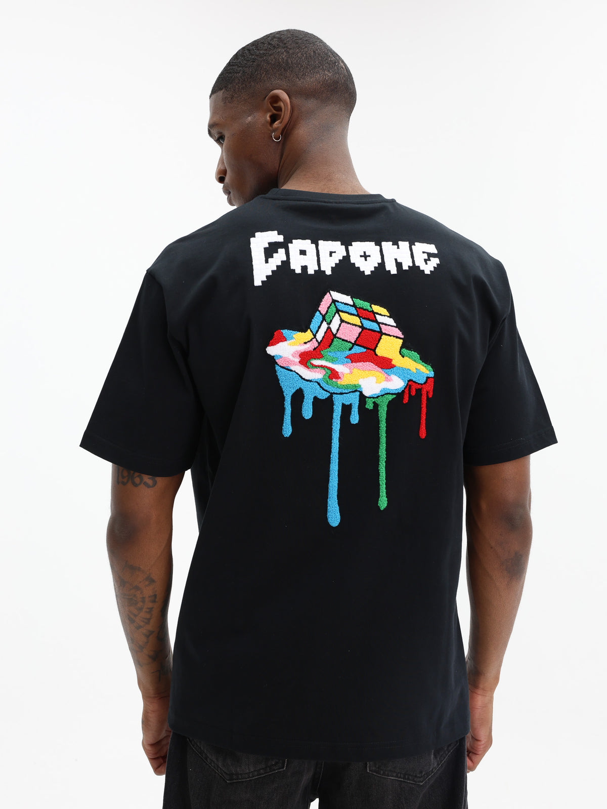 Capone Tops Capone T-Shirt Lego Drip Black - AL Capone Premium