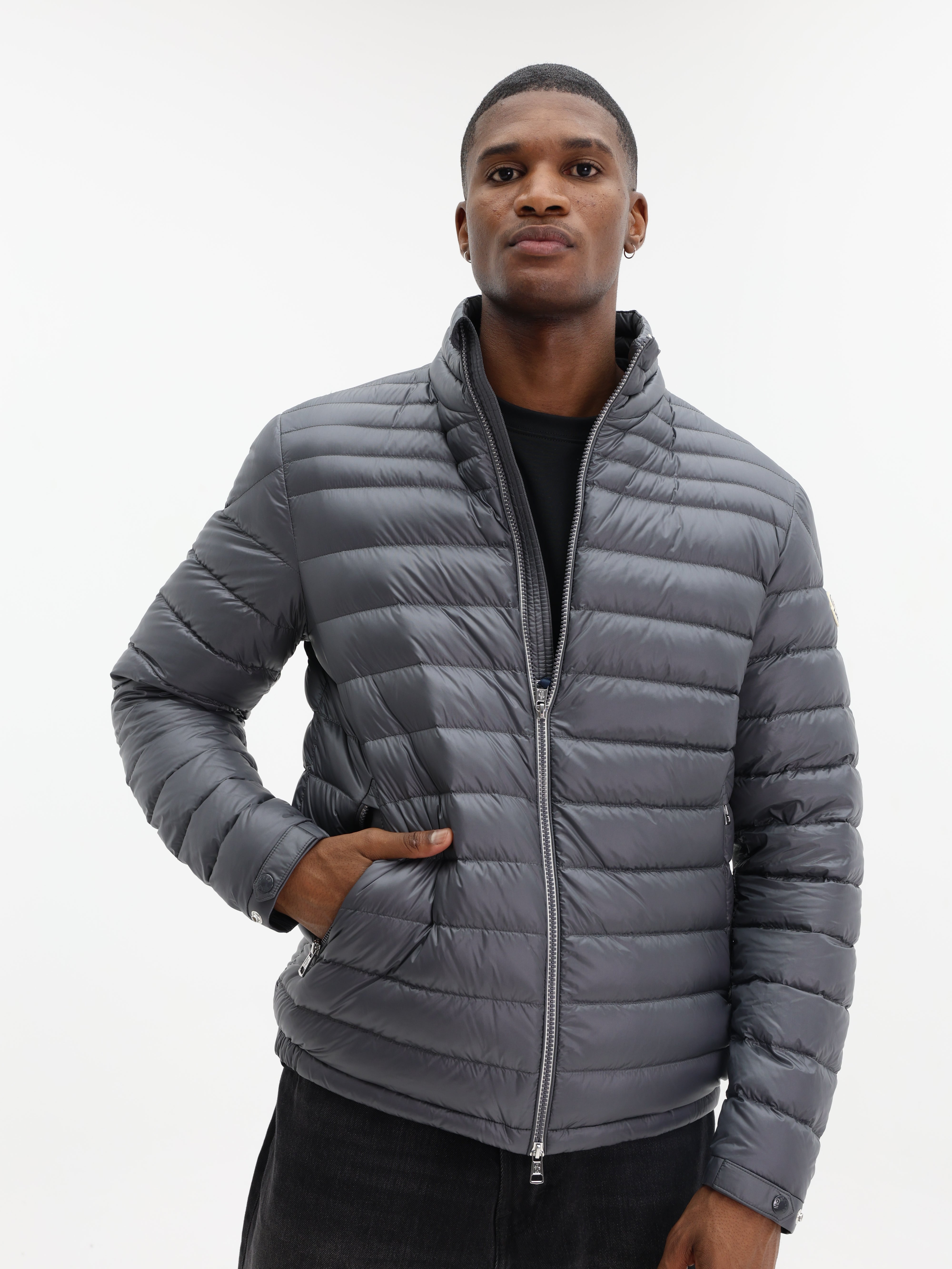 Moncler Jacket Arnique Logo Grey - AL Capone Premium
