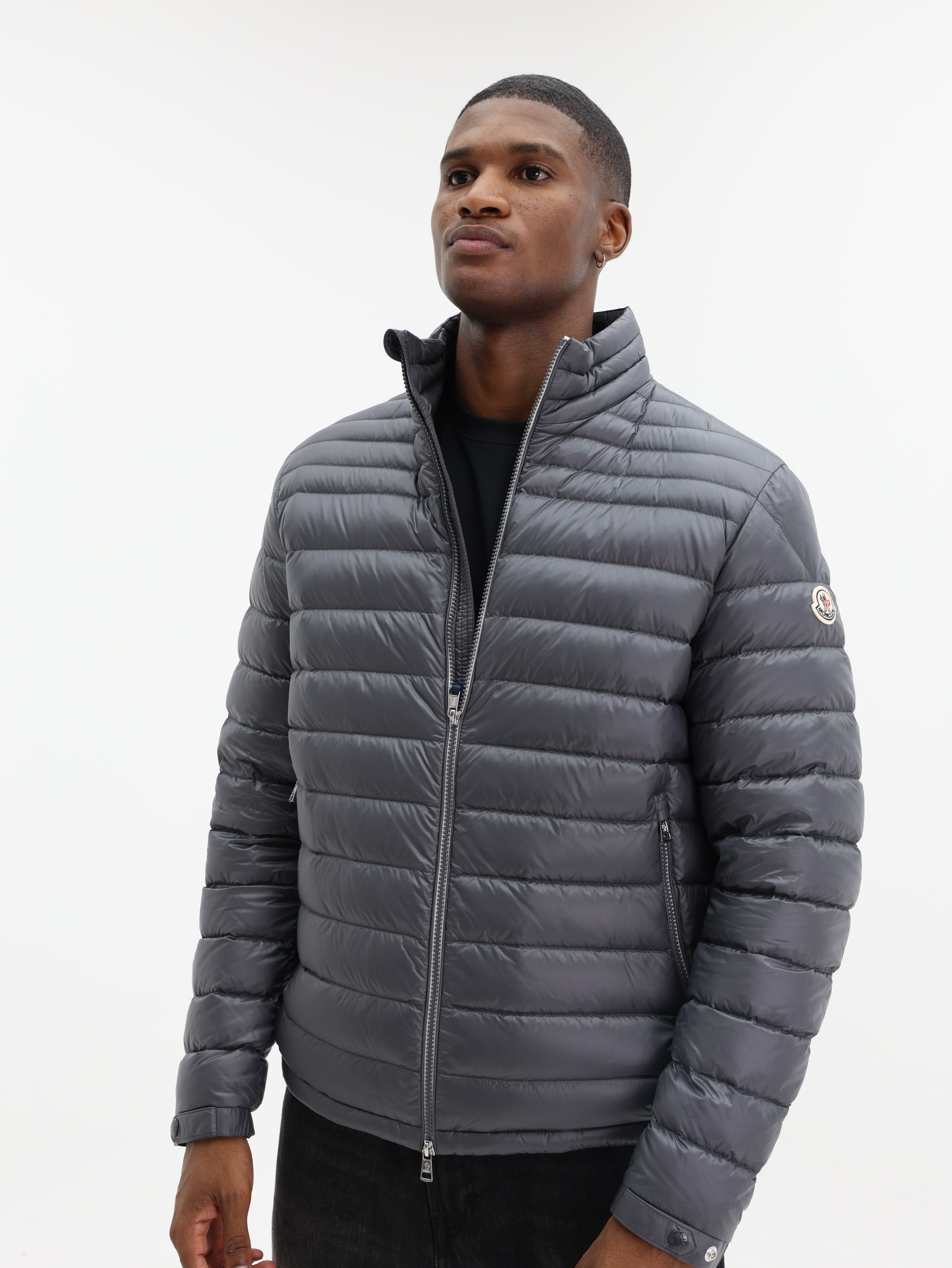 Moncler Jacket Arnique Logo Grey - AL Capone Premium