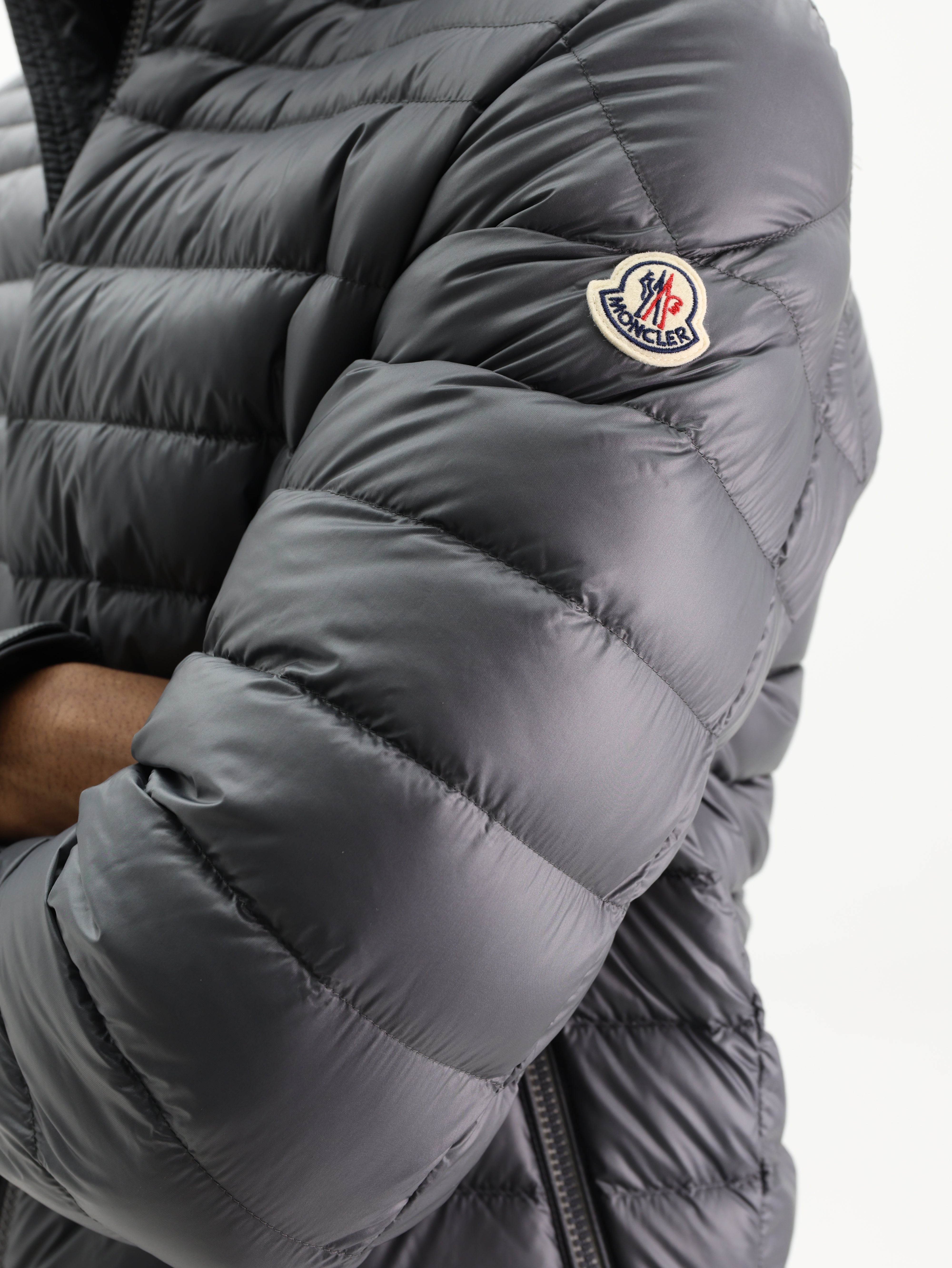 Moncler Jacket Arnique Logo Grey - AL Capone Premium