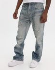 Purple Pants Twill Snap Carpenter Blue