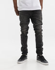 Purple Jeans Skinny Twist Black