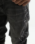 Purple Jeans Skinny Twist Black
