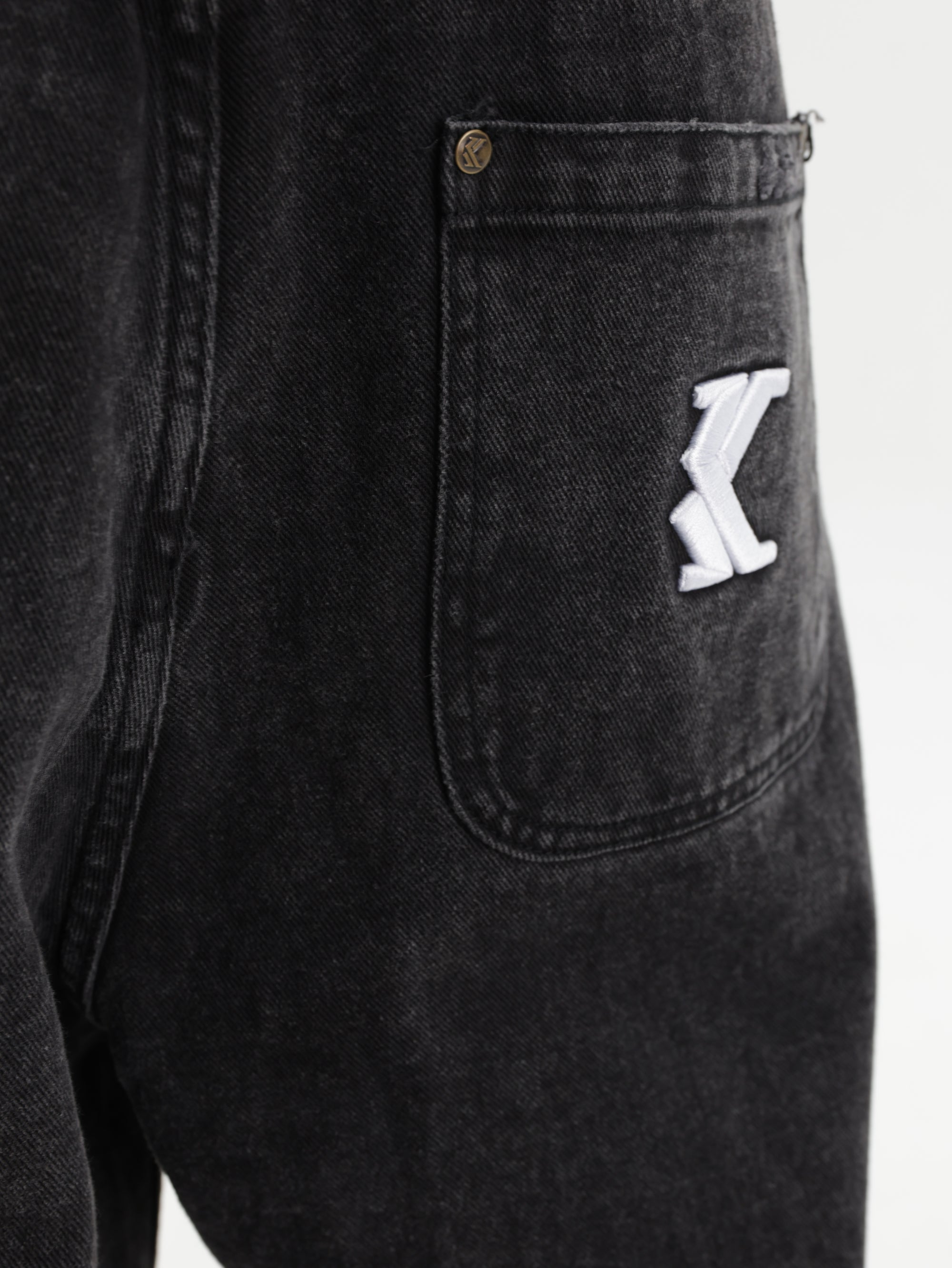 KARL KANI JEANS DISTRESSED CARPENTER BLEACHED BLACK