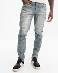 Purple Jeans Skinny Printed Indigo