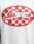 Ice Cream T-Shirt Checker Running Dog White