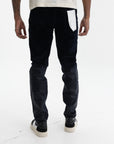 Purple Jeans Skinny Flock Dipped Navy