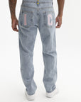 Ice Cream Jeans Running Dog Heavy Wash Blue