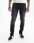 Purple Jeans Reflective Paint Black