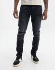 Purple Jeans Reflective Paint Black