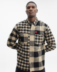 Ice Cream Shirt Check Multi Ls Black