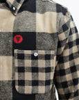 Ice Cream Shirt Check Multi Ls Black