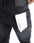 Purple Jeans Reflective Paint Black