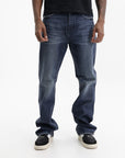 Purple Jeans Dark Vintage Boot Indigo