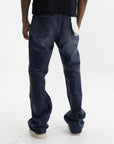 Purple Jeans Dark Vintage Boot Indigo
