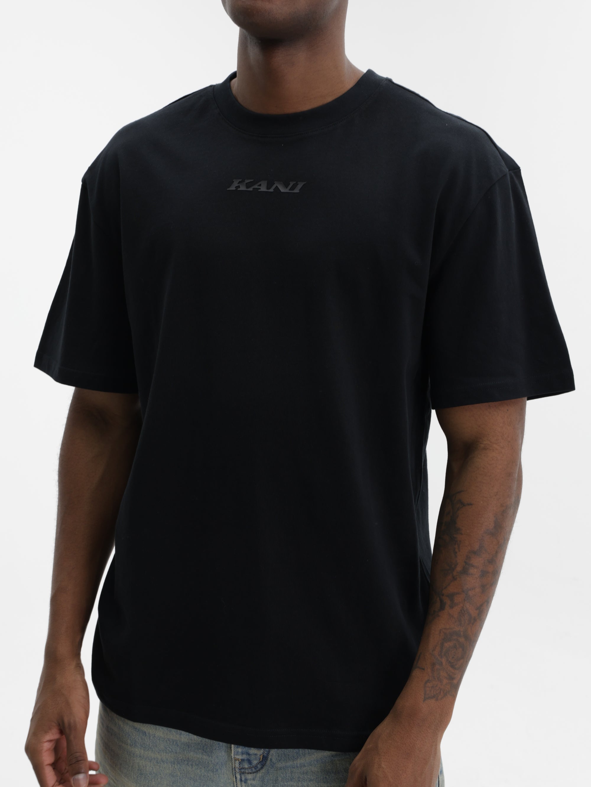 Karl Kani T-Shirt Retro Backprint Light Black-Pink