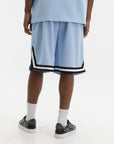 Karl Kani Shorts Mesh Bottom Stripe Mesh Light Blue