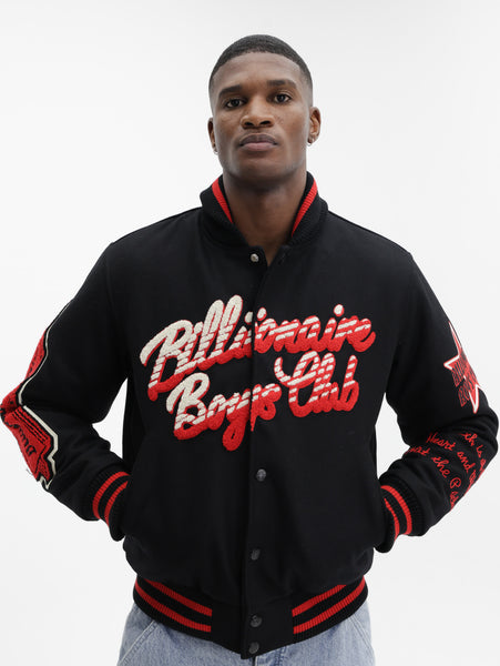 Billionaire Boys Club Jacket Script Og Varsity Black - AL Capone