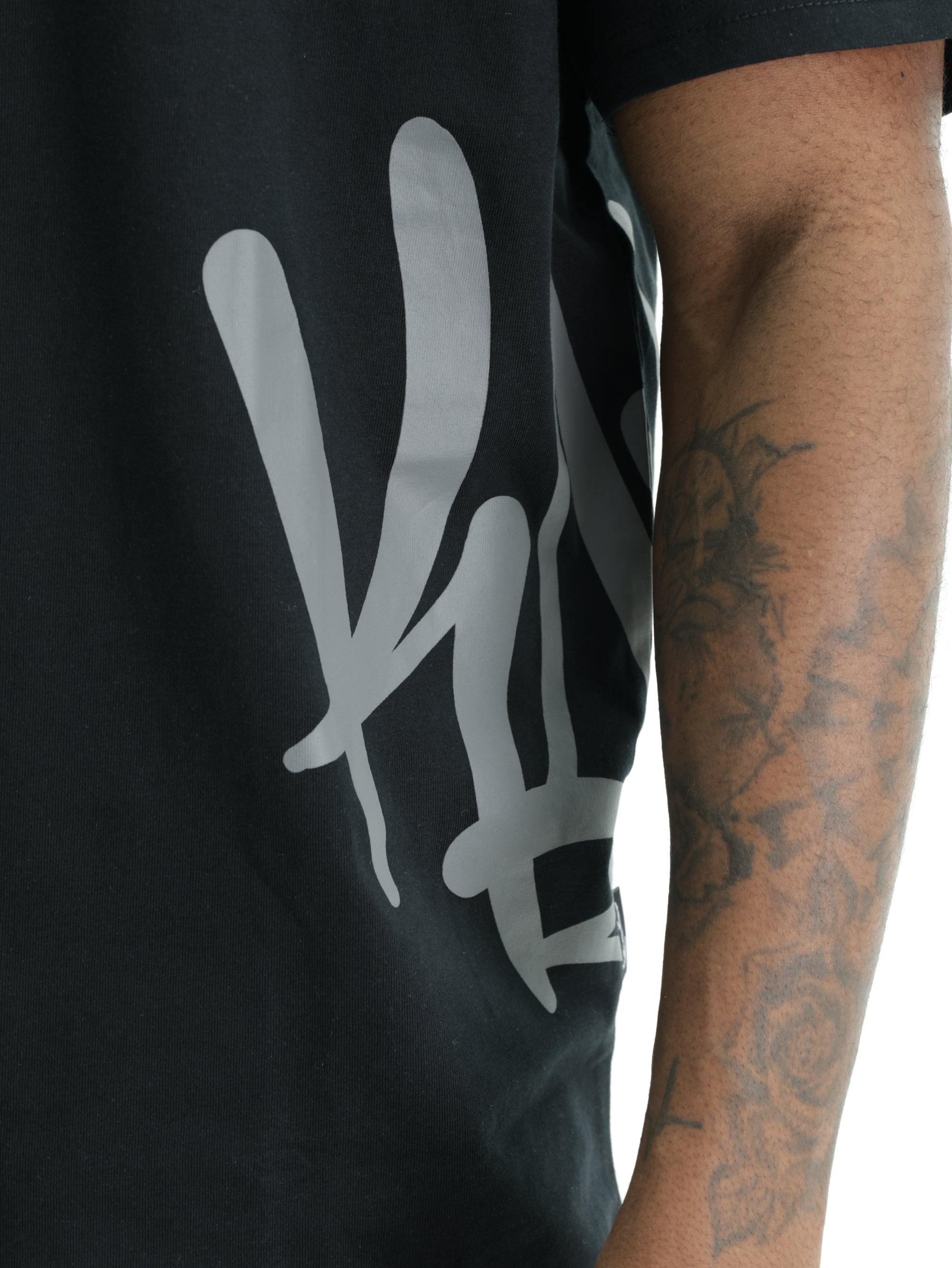 Karl Kani T-Shirt Woven Signature Black