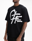 Off - White T-Shirt Shared Spray Logo Black