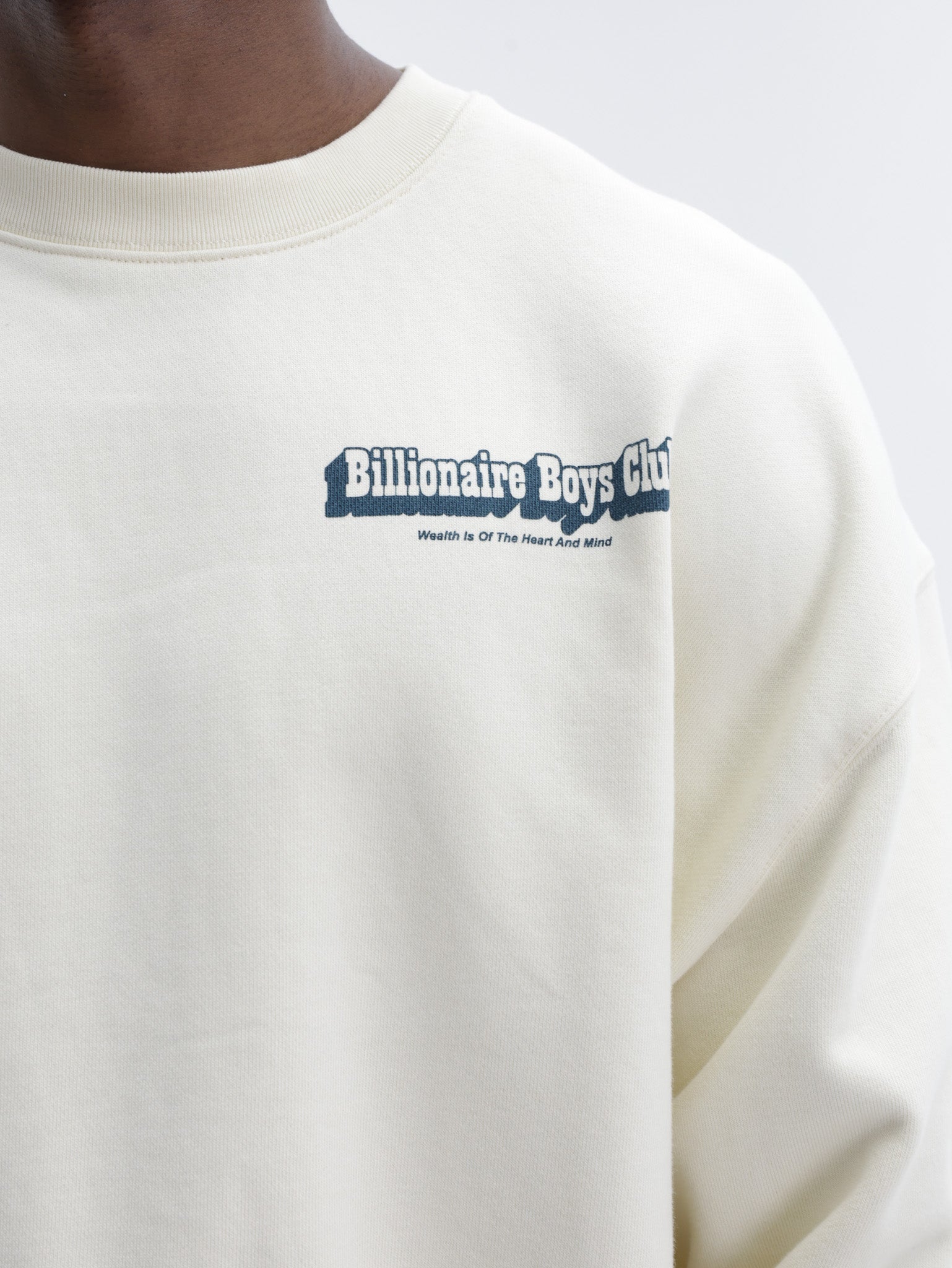 Billionaire Boys Club Sweater Ecru Souvenir Heavy Oversized Crewneck