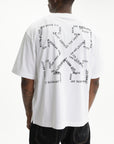 Off - White T-Shirt Type Machine Arrow White