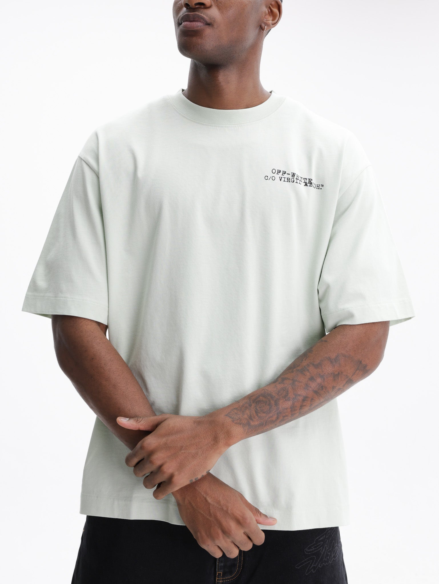 Off - White T-Shirt Type Machine Arrow Mint