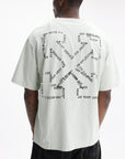 Off - White T-Shirt Type Machine Arrow Mint