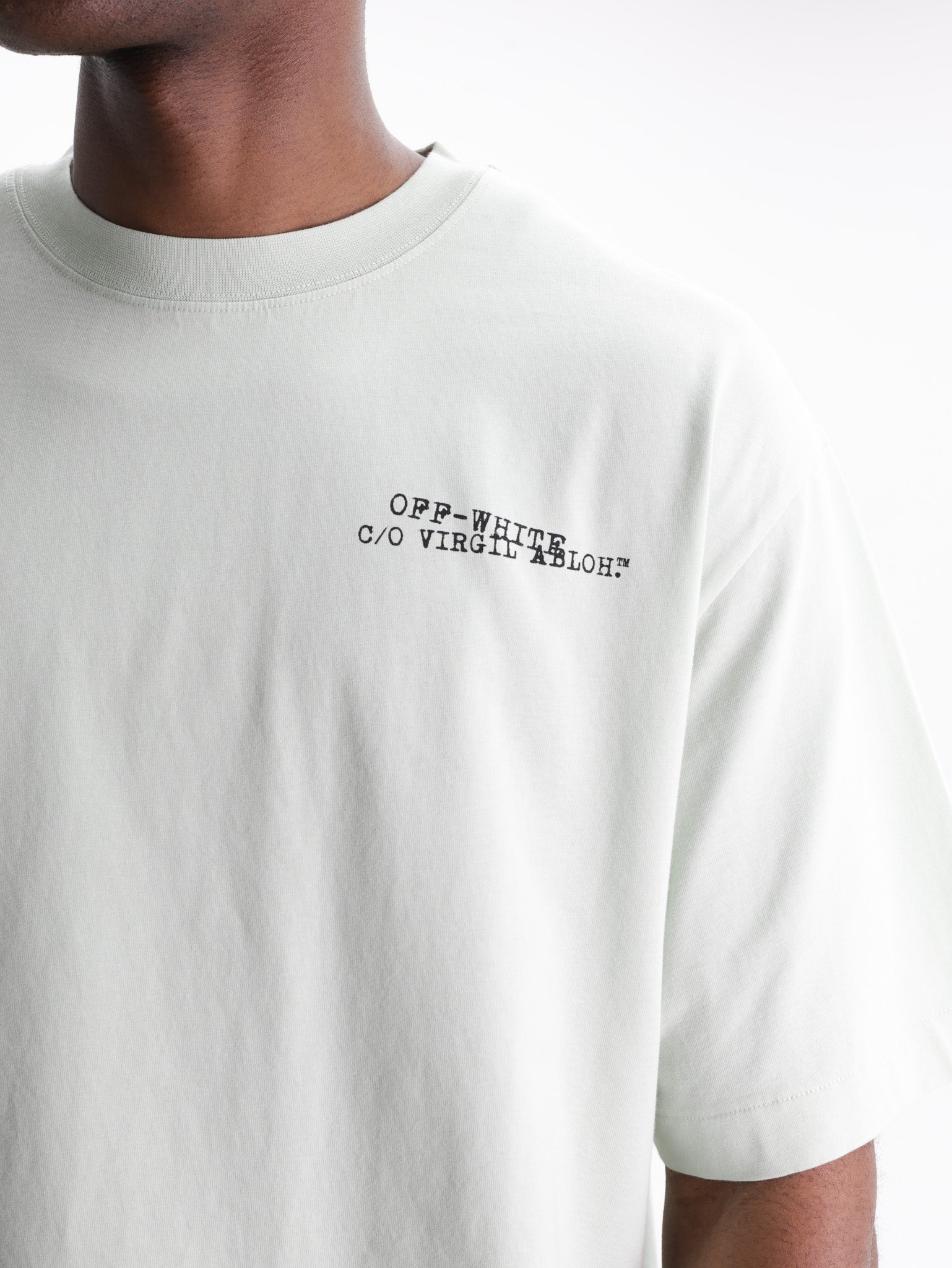 Off - White T-Shirt Type Machine Arrow Mint