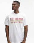 Billionaire Boys Club T-Shirt Straight Logo Gradient Diamonte White