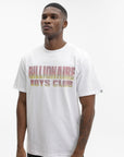 Billionaire Boys Club T-Shirt Straight Logo Gradient Diamonte White
