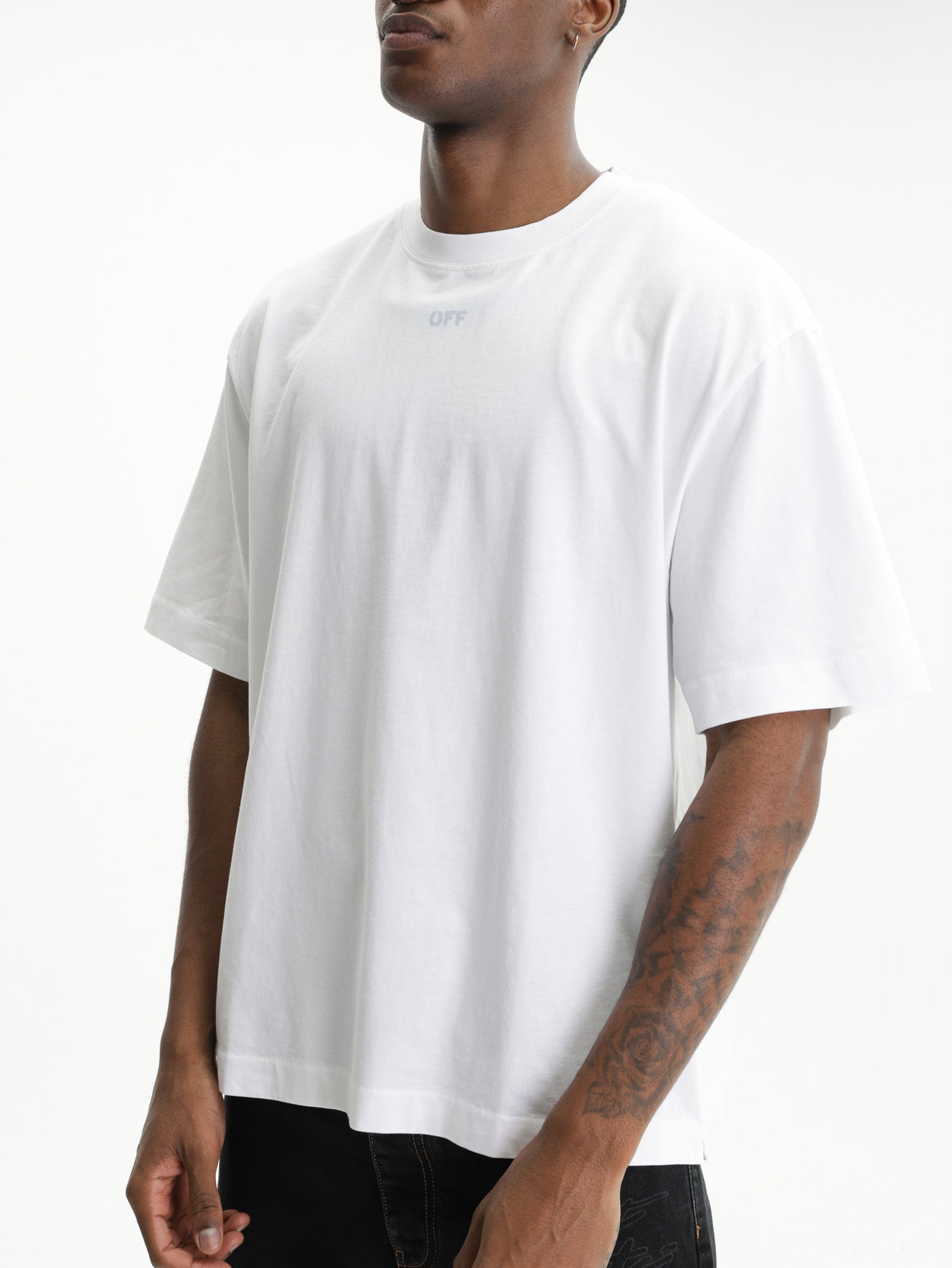Off - White T-Shirt New Off Stamp Skate White