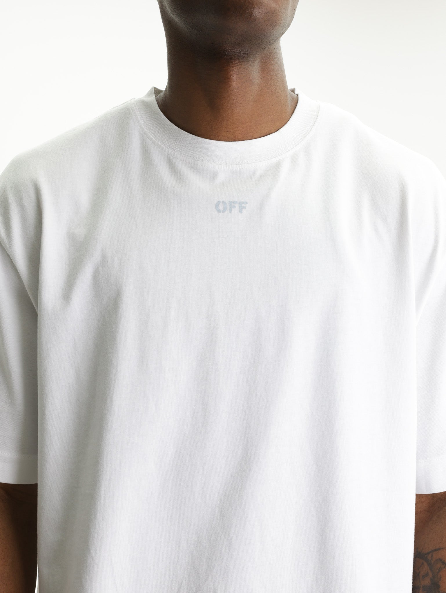 Off - White T-Shirt New Off Stamp Skate White