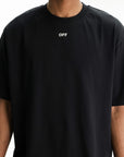 Off - White T-Shirt Chain Araldic Arrow Black
