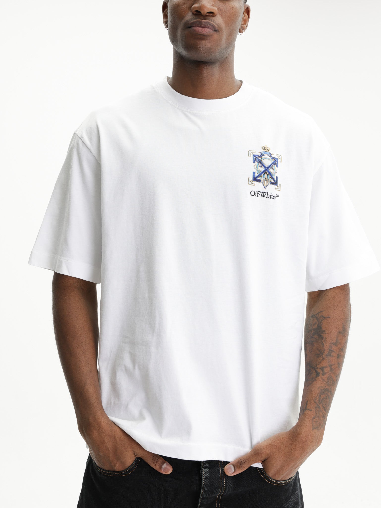 Off - White T-Shirt Jewelry Araldic Arrow White