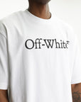 Off - White T-Shirt Big Bookish Skate White