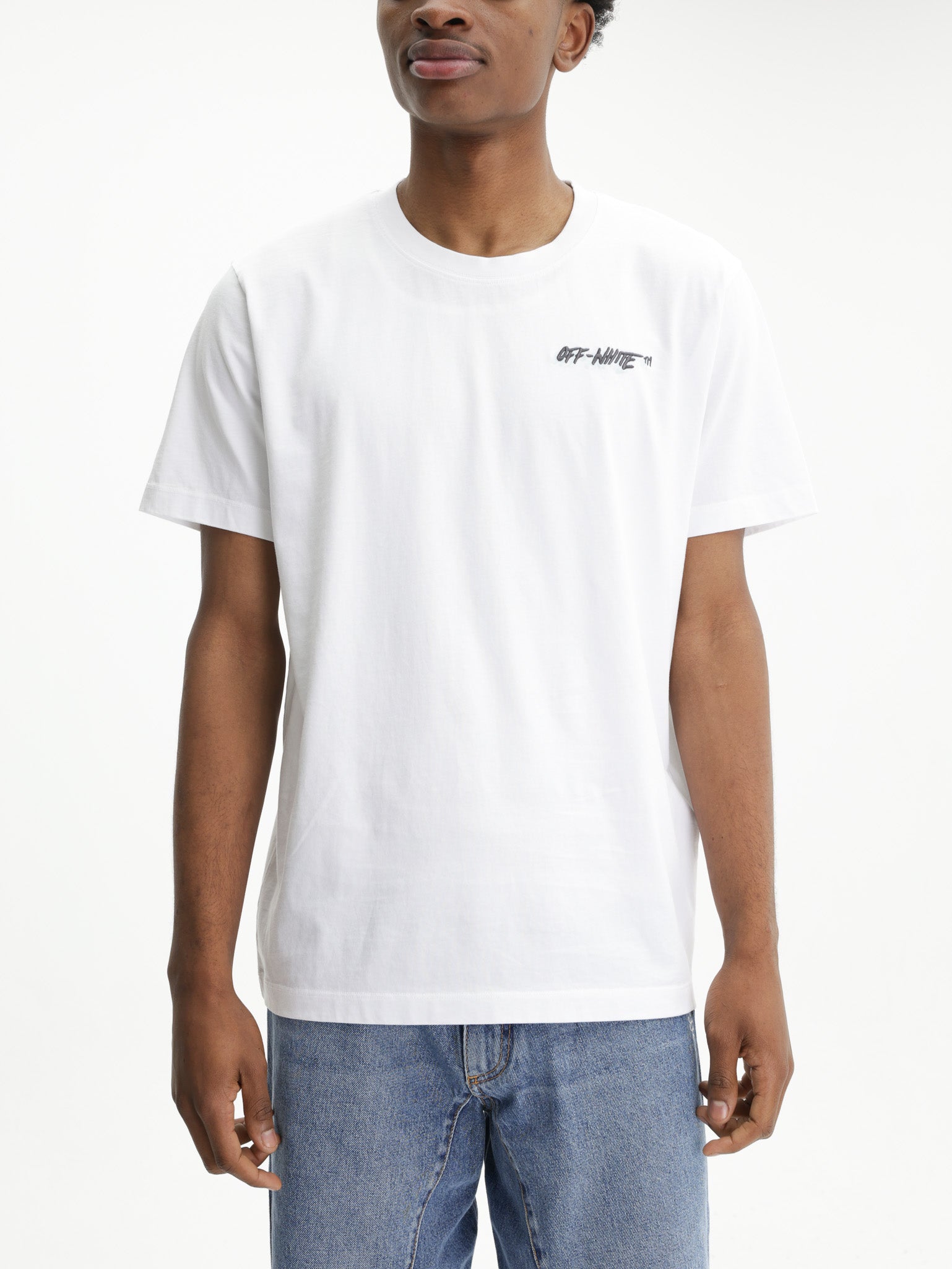 Off - White T-Shirt Off Logo SS White