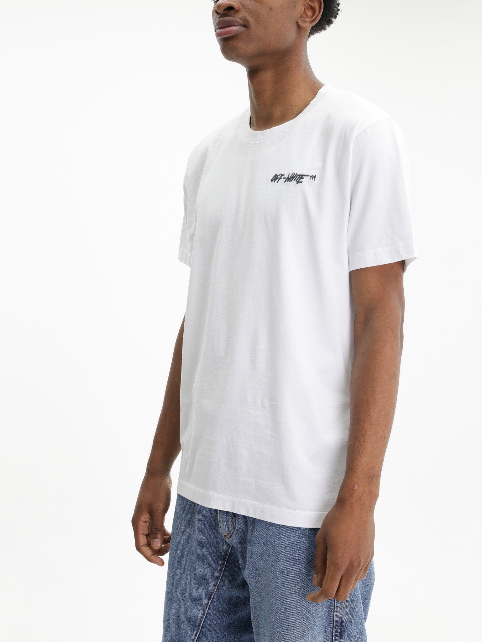 Off - White T-Shirt Off Logo SS White