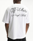 Off - White T-Shirt Script Skate White