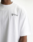 Off - White T-Shirt Script Skate White