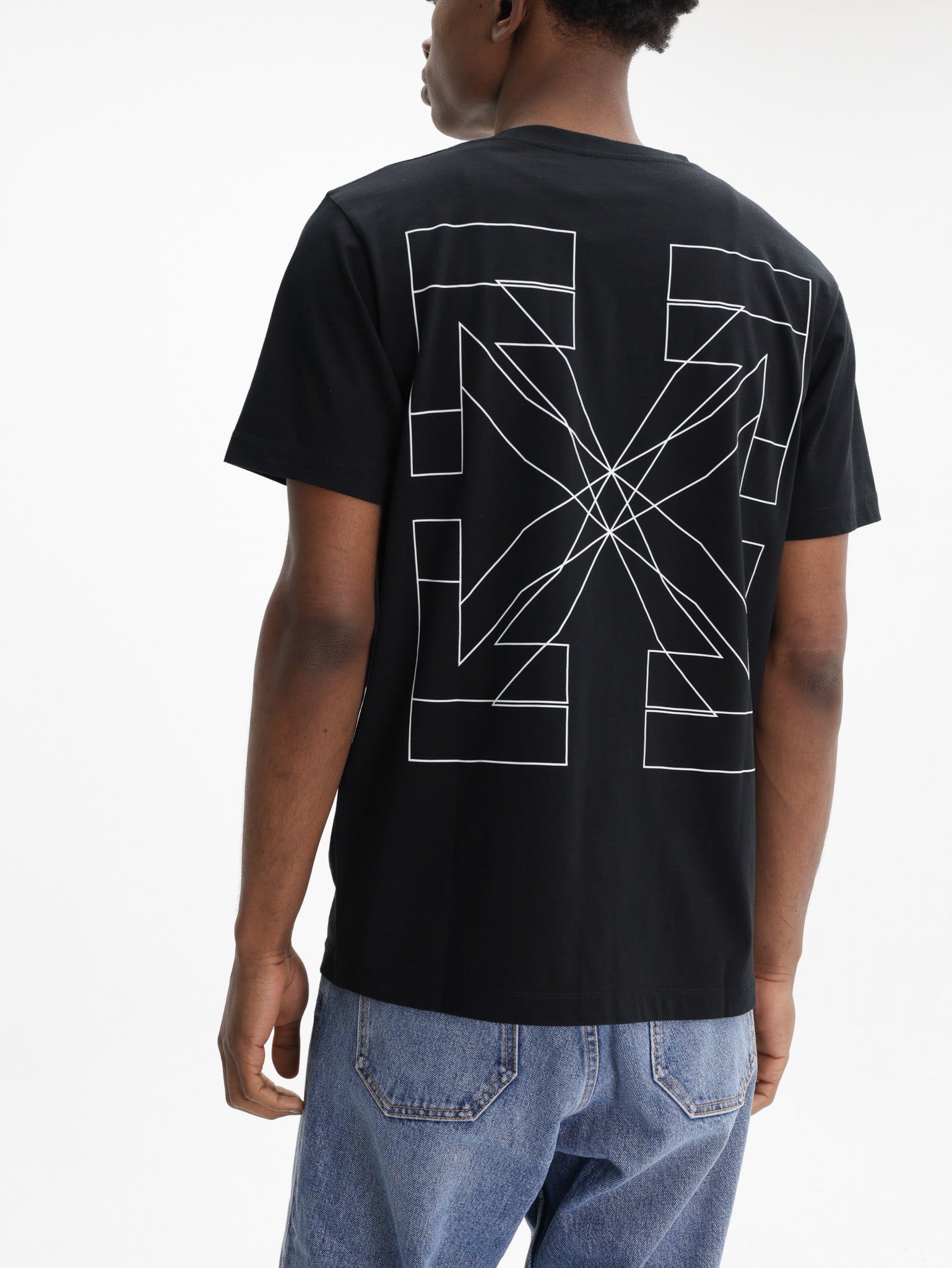 Off - White T-Shirt Big Double Arrow Black