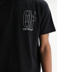 Off - White T-Shirt Big Double Arrow Black